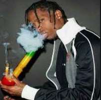 Travis Scott smoking